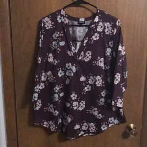 Floral Purple Shirt